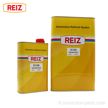 Reiz Paint Auto Automotive Reiz 1k 2k Metallic Silver Top Coat White Car Paint